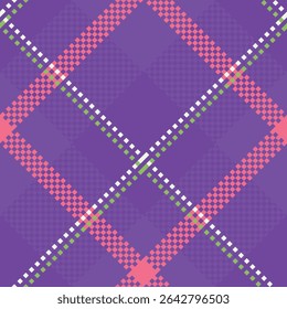Padrão Tartan Escocês. Tartan Plaid Vetor Padrão Sem Costura. Modelo para Ornamento de Design. Textura de malha perfeita.