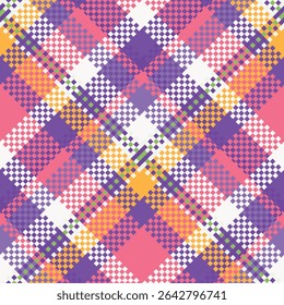 Padrão Tartan Escocês. Tartan Plaid Vetor Padrão Sem Costura. Vetor de ilustração de tartan sem costura definido para lenço, cobertor, outro moderno primavera verão outono inverno tecido de férias impressão.