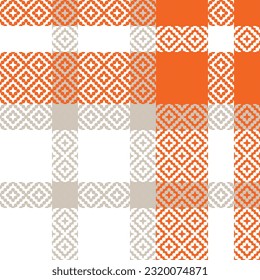 Scottish Tartan Pattern. Tartan Seamless Pattern Seamless Tartan Illustration Vector Set for Scarf, Blanket, Other Modern Spring Summer Autumn Winter Holiday Fabric Print.