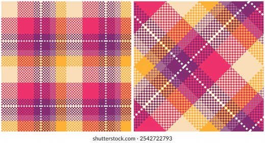 Scottish Tartan Pattern. Tartan Seamless Pattern Template for Design Ornament. Seamless Fabric Texture.