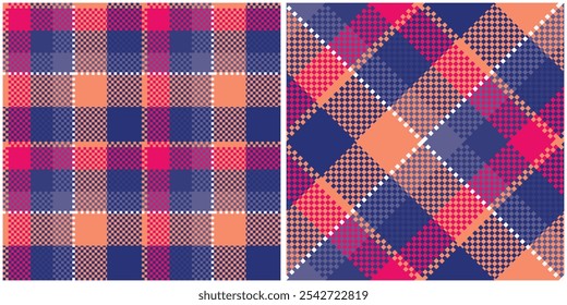Padrão Tartan Escocês. Modelo de padrão sem emenda Tartan para o ornamento de design. Textura de malha perfeita.