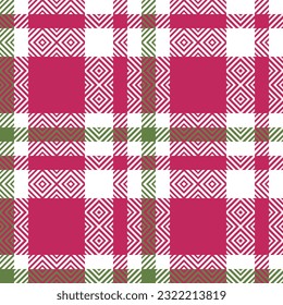 Scottish Tartan Pattern. Traditional Scottish Checkered Background. Traditional Scottish Woven Fabric. Lumberjack Shirt Flannel Textile. Pattern Tile Swatch Included.