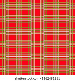 Scottish tartan plaid pattern with tacky colors