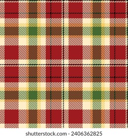 Scottish Tartan Plaid Seamless Pattern, Classic Scottish Tartan Design. Seamless Tartan Illustration Vector Set for Scarf, Blanket, Other Modern Spring Summer Autumn Winter Holiday Fabric Print.