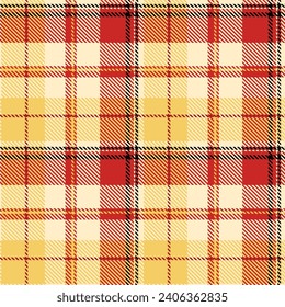 Scottish Tartan Plaid Seamless Pattern, Classic Scottish Tartan Design. Template for Design Ornament. Seamless Fabric Texture. Vector Illustration