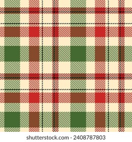 Scottish Tartan Plaid Seamless Pattern, Tartan Plaid Pattern Seamless. Template for Design Ornament. Seamless Fabric Texture. Vector Illustration