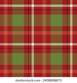 Scottish Tartan Plaid Seamless Pattern, Tartan Seamless Pattern. Seamless Tartan Illustration Vector Set for Scarf, Blanket, Other Modern Spring Summer Autumn Winter Holiday Fabric Print.
