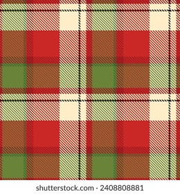 Scottish Tartan Plaid Seamless Pattern, Gingham Patterns. Template for Design Ornament. Seamless Fabric Texture. Vector Illustration