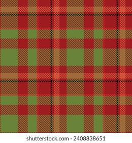 Scottish Tartan Plaid Seamless Pattern, Checkerboard Pattern. Traditional Scottish Woven Fabric. Lumberjack Shirt Flannel Textile. Pattern Tile Swatch Included.