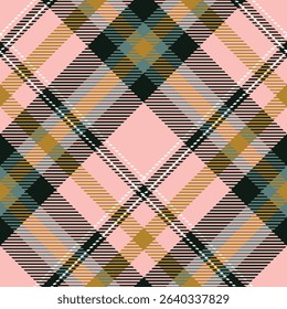 Scottish Tartan Plaid Seamless Pattern, Sweet Plaid Pattern Seamless. Template for Design Ornament. Seamless Fabric Texture. Vector Illustration