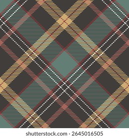 Tartan escocês padrão sem emenda, Tartan padrão de xadrez sem emenda. Tecido Escocês Tradicional. Camisa Lumberjack Flannel Têxtil. Amostra De Bloco Padrão Incluída.