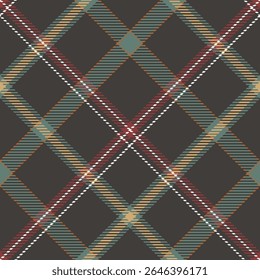 Tartan escocês padrão sem costura, Tartan xadrez clássico. Modelo para Ornamento de Design. Textura de malha perfeita. Ilustração de vetor