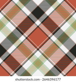 Scottish Tartan Plaid Padrão Sem Costura, Padrões Gingham. Modelo para Ornamento de Design. Textura de malha perfeita. Ilustração de vetor