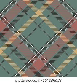 Tartan escocês padrão sem emenda, Tartan padrão de xadrez sem emenda. Modelo para Ornamento de Design. Textura de malha perfeita. Ilustração de vetor