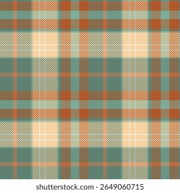 Tartan escocês padrão sem costura, Tartan xadrez clássico. Modelo para Ornamento de Design. Textura de malha perfeita. Ilustração de vetor