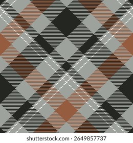 Scottish Tartan Plaid Padrão Sem Costura, Fundo Tradicional Escocês Checkered. Modelo para Ornamento de Design. Textura de malha perfeita. Ilustração de vetor