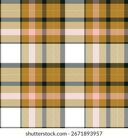 Patrón inconsútil escocés de la tela escocesa del tartán, patrón inconsútil dulce de la tela escocesa. Camisa de franela Patrones de tartán. Ilustración vectorial de azulejos de moda para Fondos de pantalla.