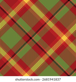 Patrón inconsútil escocés de la tela escocesa del tartán, patrón del tablero de ajedrez. Conjunto de Vector de ilustración de tartán sin costuras para bufanda, manta, otra impresión moderna de tela de Festiva de primavera, verano, otoño e invierno.