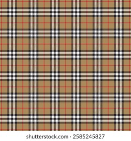 Scottish tartan plaid seamless texture pattern for textile, fabric print, wallpaper, wrapping paper and background 