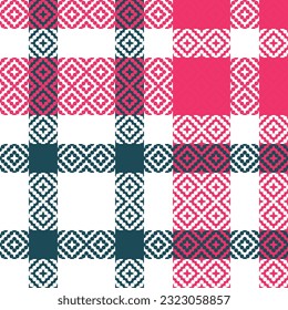 Scottish Tartan Seamless Pattern. Abstract Check Plaid Pattern Traditional Scottish Woven Fabric. Lumberjack Shirt Flannel Textile. Pattern Tile Swatch Included.