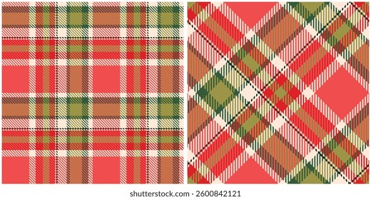 Scottish Tartan Seamless Pattern. Abstract Check Plaid Pattern Traditional Scottish Woven Fabric. Lumberjack Shirt Flannel Textile. Pattern Tile Swatch Included.