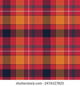 Scottish Tartan Seamless Pattern. Checker Pattern Template for Design Ornament. Seamless Fabric Texture.