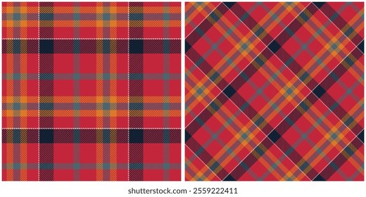 Scottish Tartan Seamless Pattern. Checker Pattern Traditional Scottish Woven Fabric. Lumberjack Shirt Flannel Textile. Pattern Tile Swatch Included.