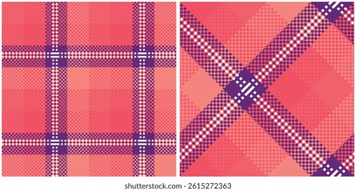 Scottish Tartan Seamless Pattern. Checker Pattern Template for Design Ornament. Seamless Fabric Texture.
