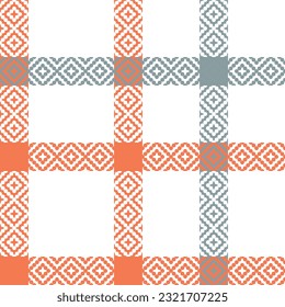 Scottish Tartan Seamless Pattern. Checkerboard Pattern Template for Design Ornament. Seamless Fabric Texture.