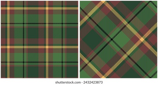 Scottish Tartan Seamless Pattern. Checkerboard Pattern Seamless Tartan Illustration Vector Set for Scarf, Blanket, Other Modern Spring Summer Autumn Winter Holiday Fabric Print.