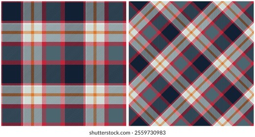 Scottish Tartan Seamless Pattern. Checkerboard Pattern Traditional Scottish Woven Fabric. Lumberjack Shirt Flannel Textile. Pattern Tile Swatch Included.