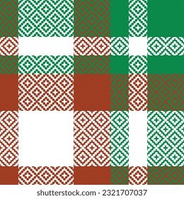 Scottish Tartan Seamless Pattern. Classic Scottish Tartan Design. Traditional Scottish Woven Fabric. Lumberjack Shirt Flannel Textile. Pattern Tile Swatch Included.