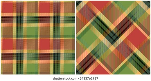 Tartán escocés patrón sin costuras. Vector de ilustración de tartán sin costura de tartán clásico a cuadros para bufanda, manta, otro estampado moderno de tela de vacaciones de otoño de verano de primavera.