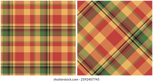 Scottish Tartan Seamless Pattern. Classic Scottish Tartan Design. Seamless Tartan Illustration Vector Set for Scarf, Blanket, Other Modern Spring Summer Autumn Winter Holiday Fabric Print.