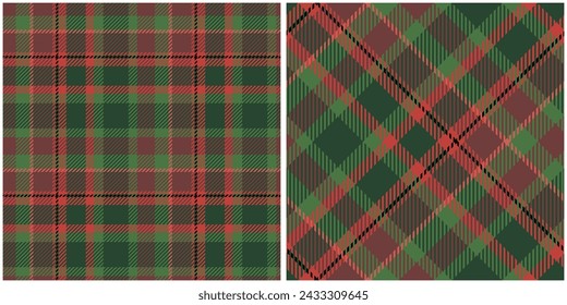 Scottish Tartan Seamless Pattern. Gingham Patterns Traditional Scottish Woven Fabric. Lumberjack Shirt Flannel Textile. Pattern Tile Swatch Included.