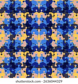 Scottish tartan seamless pattern. Loops simple texture background. Check stripes fabric repeat design. Old-fashioned textile vector print. Irregular canvas structure.