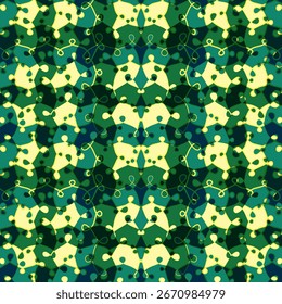 Scottish tartan seamless pattern. Loops abstract texture background. Cross stripes fabric repeat design. Retro decorative ethnic cloth print. Irregular canvas structure.