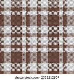 Scottish Tartan Seamless Pattern. Scottish Plaid, Seamless Tartan Illustration Vector Set for Scarf, Blanket, Other Modern Spring Summer Autumn Winter Holiday Fabric Print.
