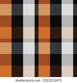 Patrón escocés de Tartán sin mar. Patrón plastificado sin costura para la bufanda, el vestido, la falda, otros diseños textiles de moda de invierno de primavera moderna de otoño.