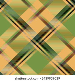 Scottish Tartan Seamless Pattern. Tartan Plaid Vector Seamless Pattern. Traditional Scottish Woven Fabric. Lumberjack Shirt Flannel Textile. Pattern Tile Swatch Included.