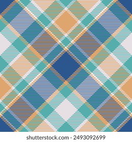 Scottish Tartan Seamless Pattern. Tartan Plaid Vector Seamless Pattern. Template for Design Ornament. Seamless Fabric Texture.