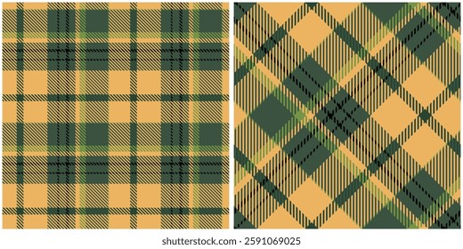 Scottish Tartan Seamless Pattern. Tartan Plaid Vector Seamless Pattern. Seamless Tartan Illustration Vector Set for Scarf, Blanket, Other Modern Spring Summer Autumn Winter Holiday Fabric Print.