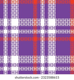 Scottish Tartan Seamless Pattern. Traditional Scottish Checkered Background. Seamless Tartan Illustration Vector Set for Scarf, Blanket, Other Modern Spring Summer Autumn Winter Holiday Fabric Print.