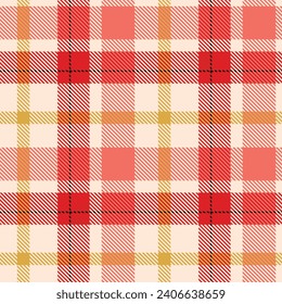 Scottish Tartan Seamless Pattern. Traditional Scottish Checkered Background. Template for Design Ornament. Seamless Fabric Texture.