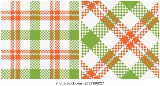 Scottish Tartan Seamless Pattern. Traditional Scottish Checkered Background. Traditional Scottish Woven Fabric. Lumberjack Shirt Flannel Textile. Pattern Tile Swatch Included.