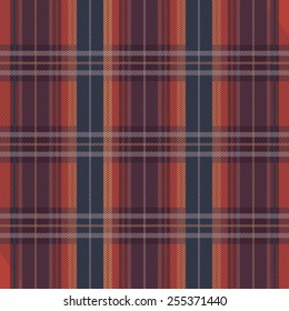 Scottish Tartan Vector Fabric Texture