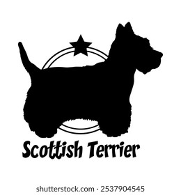 Scottish Terrier. dog silhouette,  dog, dog breeds, logo, vector, silhouette, logo design, animal, illustration, icon, sign, design, black,  symbol, pet