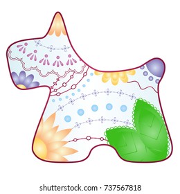 scottish terrier gradient silhouette