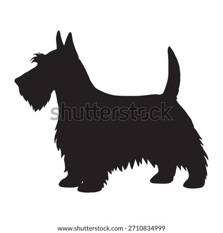 Scottish Terrier Silhouette Vector Icon