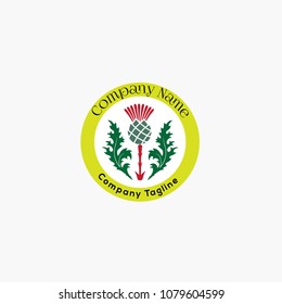 Scottish Thistle Logo, Scottish Thistle Badge